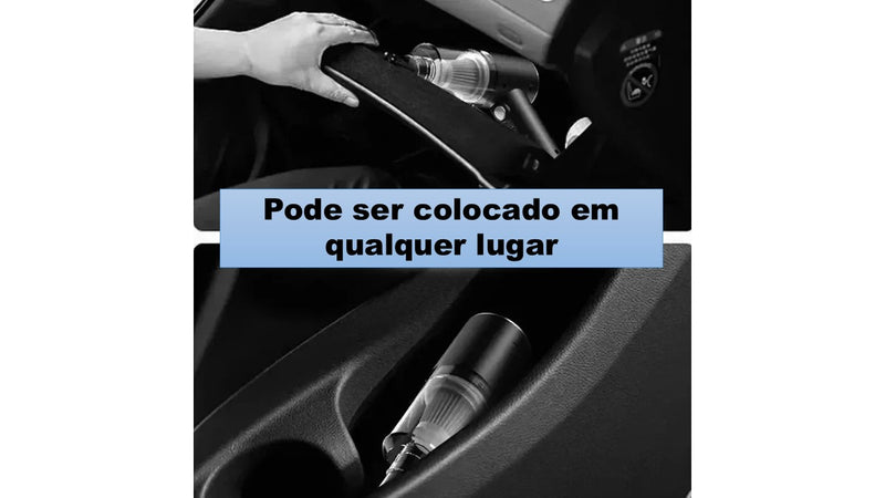 Aspirador portátil e pequeno para veículos