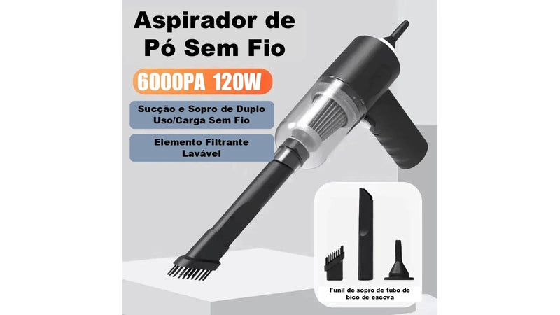 Aspirador portátil e pequeno para veículos