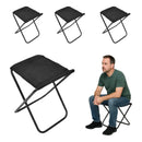 Banqueta Preta Retrátil Portátil