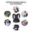 Corretor Postura Feminino Masculino Colete Alinhador Coluna