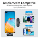 Microfone Sem Fio Duplo Lapela Para Iphone