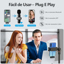 Microfone Sem Fio Duplo Lapela Para Iphone