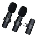 Microfone Sem Fio Duplo Lapela Tipo-C