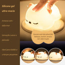 Luminária Abajur Gatinho Led Infantil Silicone Touch