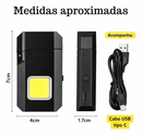 Isqueiro Elétrico Recarregável Usb Lanterna Led Eletrônico