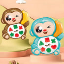 Teclado Piano Musical Infantil Sons Fazenda Brinquedo Macaco