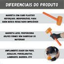 Marreta Martelo De Borracha Silicone Laranja Pisos Azulejos
