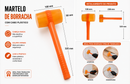 Marreta Martelo De Borracha Silicone Laranja Pisos Azulejos