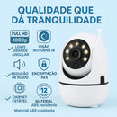 Câmera WiFi Segurança IP44 HD Visão Noturna Monitoramento