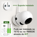 Câmera WiFi Segurança IP44 HD Visão Noturna Monitoramento