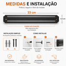 Suporte Barra Magnética Imã de Facas Ferramentas 33cm