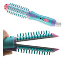 Mini Escova Enrola Cabelo Chapinha Alisadora 2 Em 1 Cores