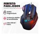 Mouse Gamer USB com 7 Botoes 2400dpi Led Ergonomico