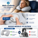 Almofada De Viagem Inflável Dobrável Portátil Prática